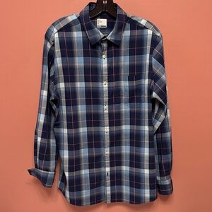 Rowm Rec + Relax Men's Blue Plaid Shirt